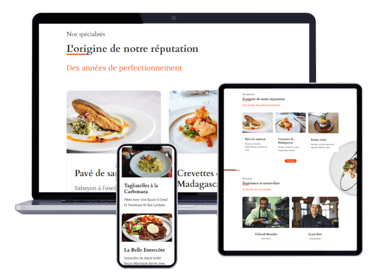 Création de sites internet pour restaurants